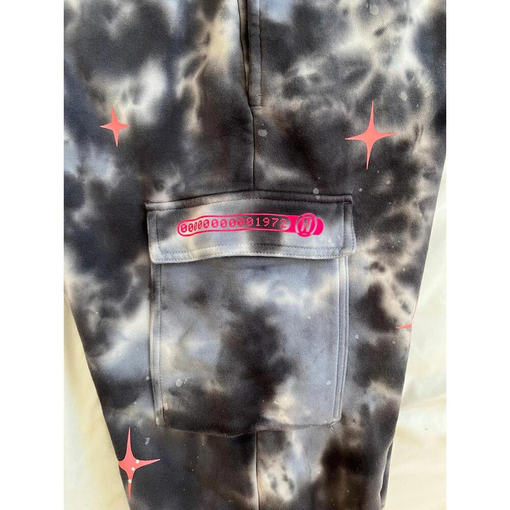 Nike men’s size large space wave cargo jogger pants in galaxy tie dye blue/grey - Picture 5 of 6